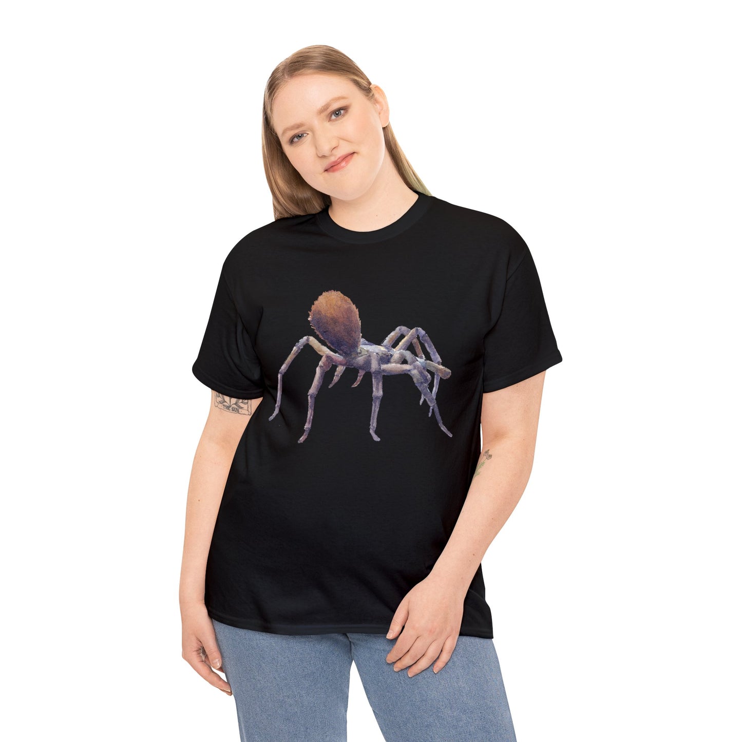 Tarantula walking unisex cotton t-shirt